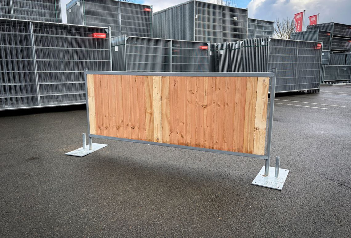 Cityfence 1m in voetplaat groot
