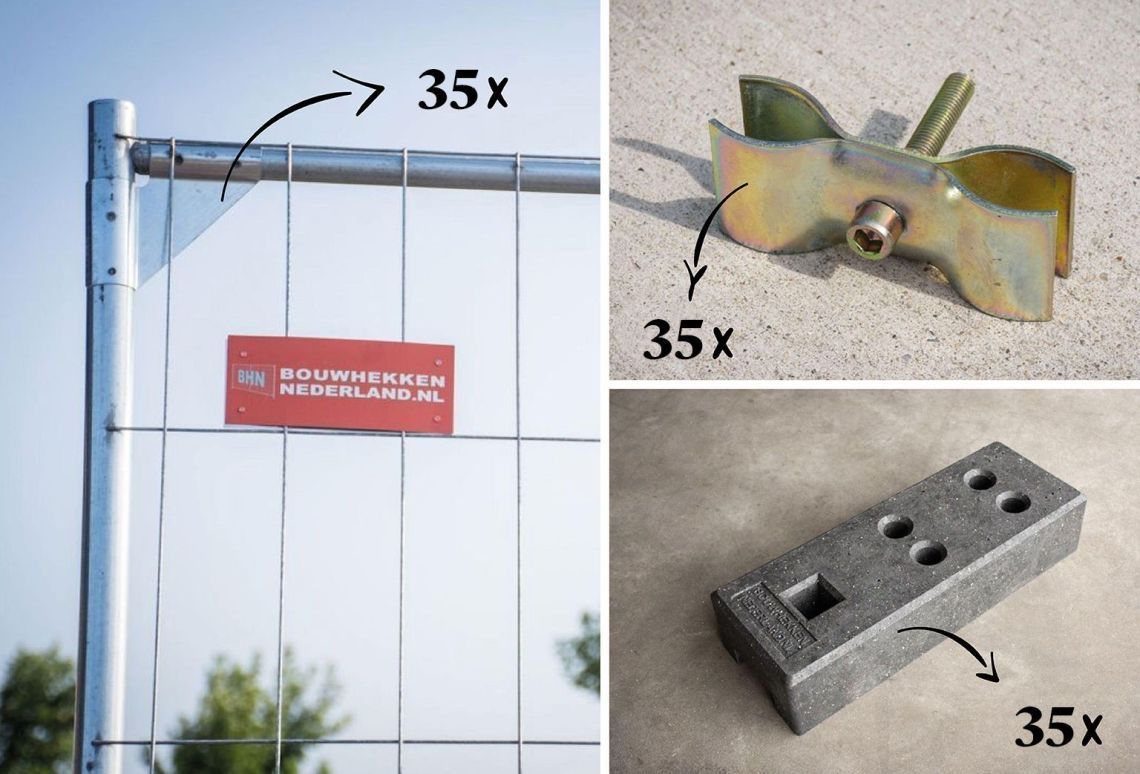 Aanbieding | 35 Professionele Bouwhekken
