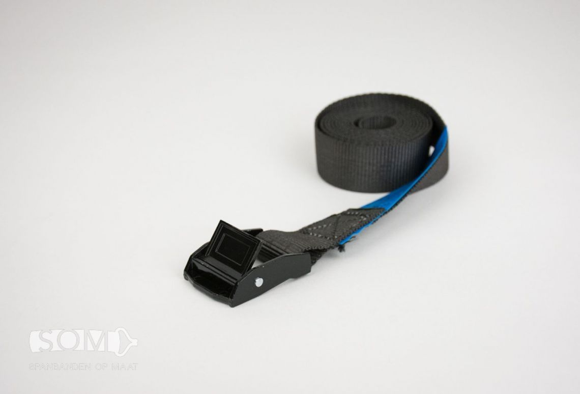 Bagagegordel 25 mm 350 kg - Zwart