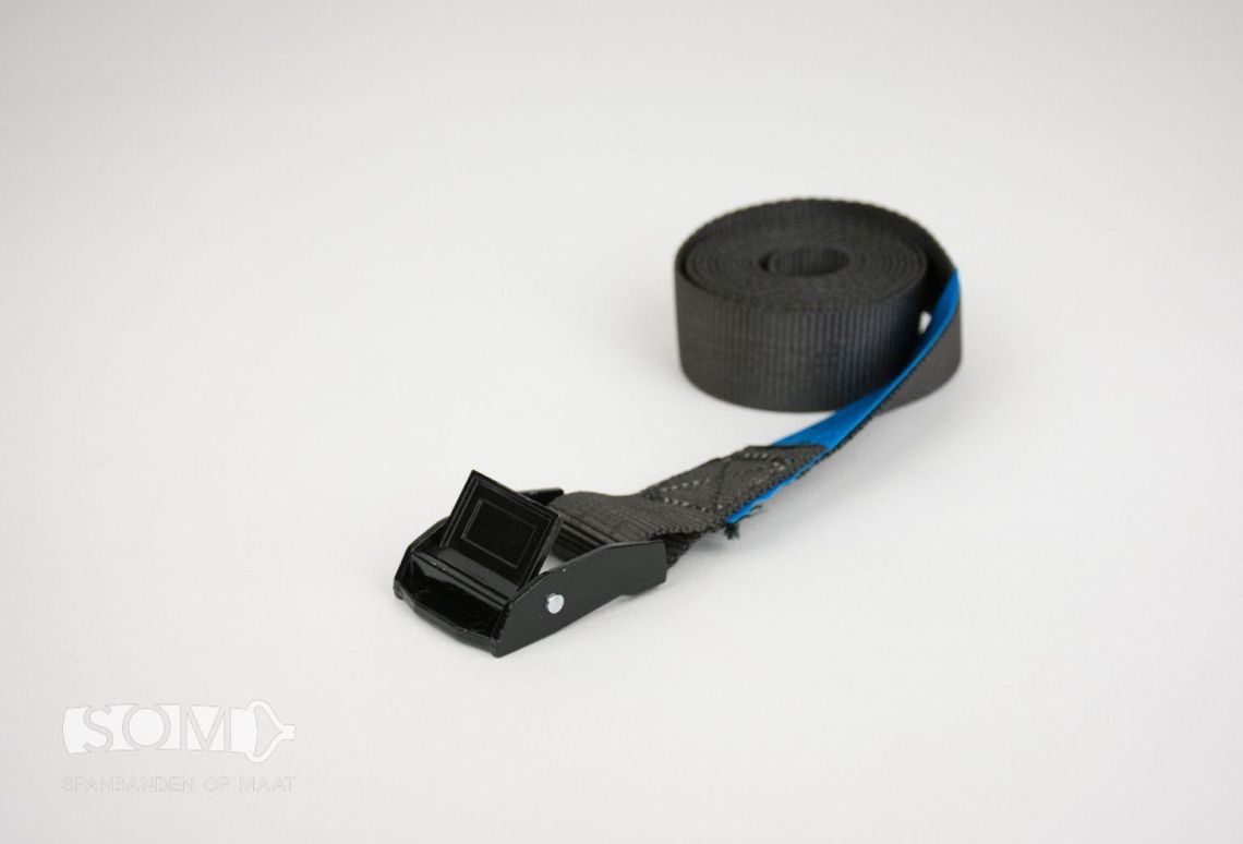 Bagagegordel 25 mm 350 kg - Zwart