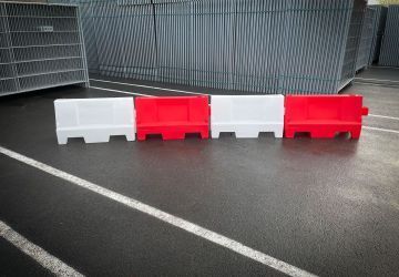 Water barriers - Wit - Rood- Water of zand gevuld