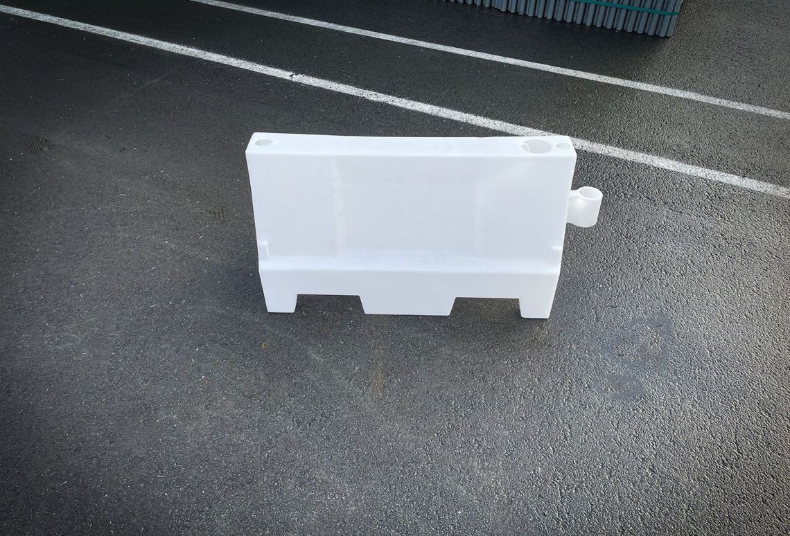 Barrier | watergevuld | wit | los