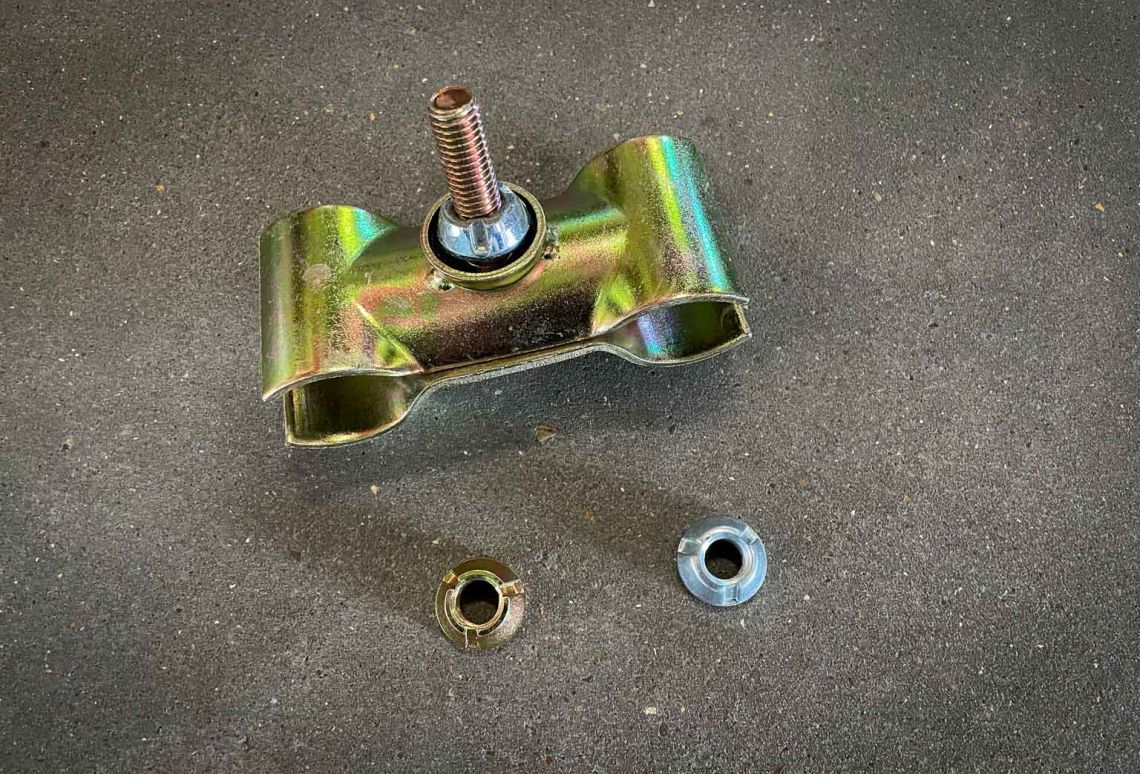 Beveiligde Moer Los - klem voorbeeld