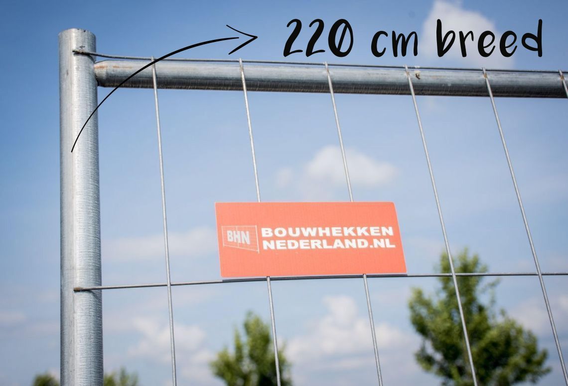 Bouwhek - 220 cm breed