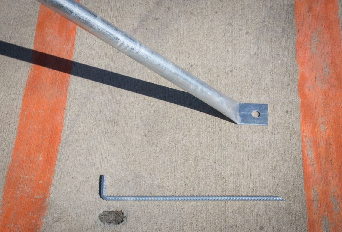 Schoor met de grondpin | Geschikt voor bouwhekken