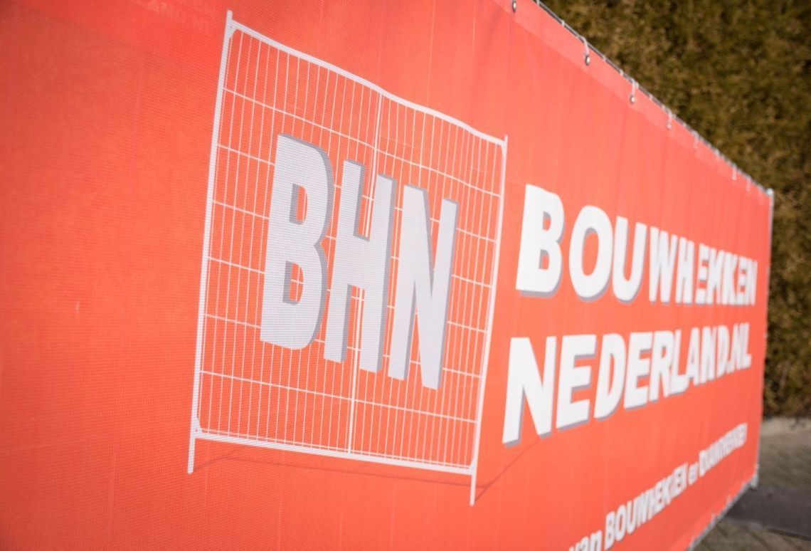 Bouwhekbanner 120 | Laat uw logo schitteren op een persoonlijke banner