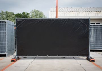 Bouwhekdoek | Exclusief | Zwart