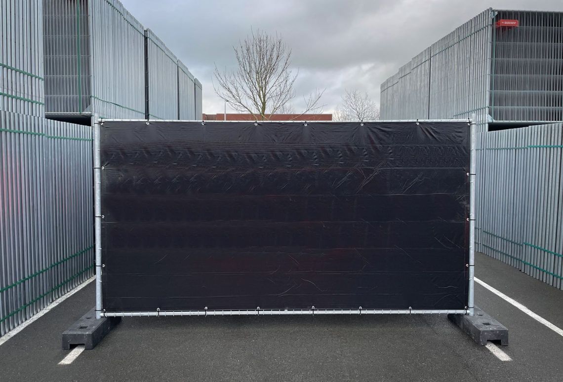 Bouwhekdoek | Exclusief | Zwart