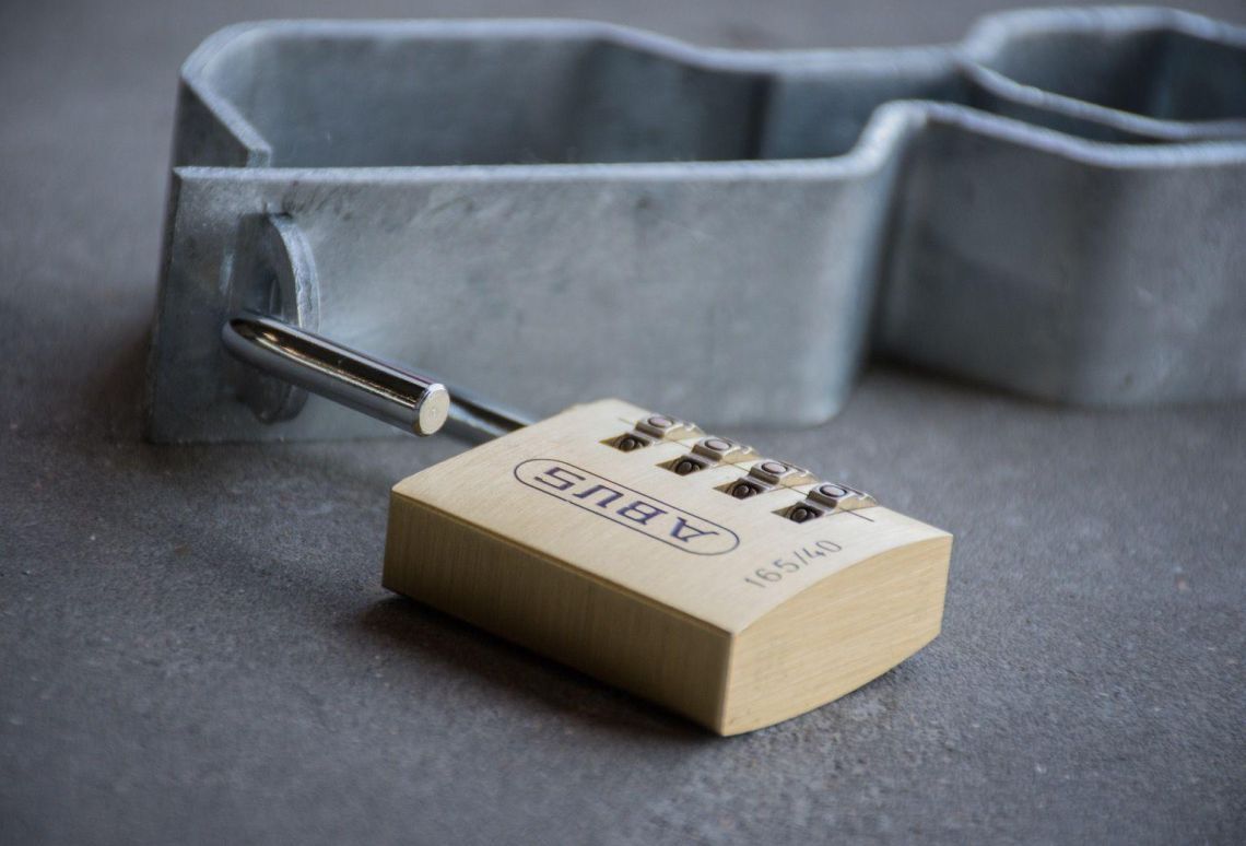 Bouwhek slot - Frame incl. ABUS Cijferslot