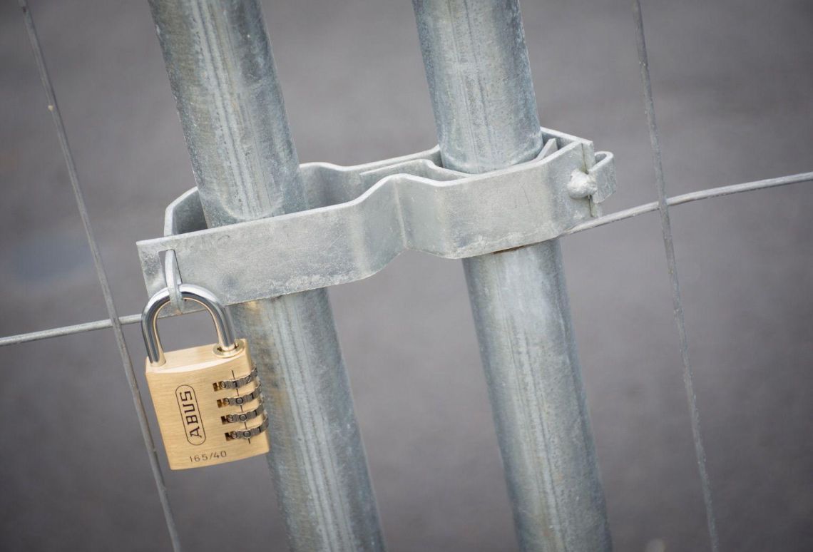 Bouwhek slot - Frame en cijferslot | Gemonteerd