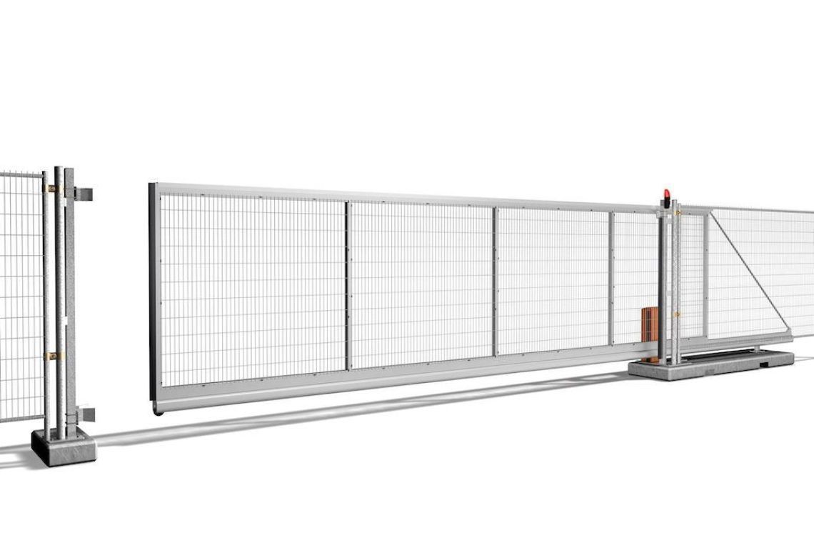 Elektrische Schuifpoort - Gemonteerd tussen hekwerk