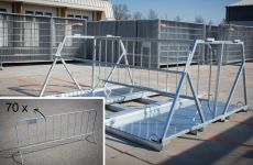 Laadplatform DH met 70 dranghekken