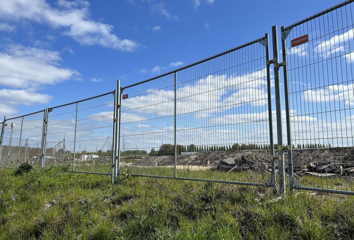 Bouwhekklem 42/60 mm B+M - Gemonteerd met Losse buis 60 - 2,8 meter