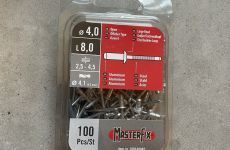 Popnagels 4,0 x 8,0 mm | 100 stuks