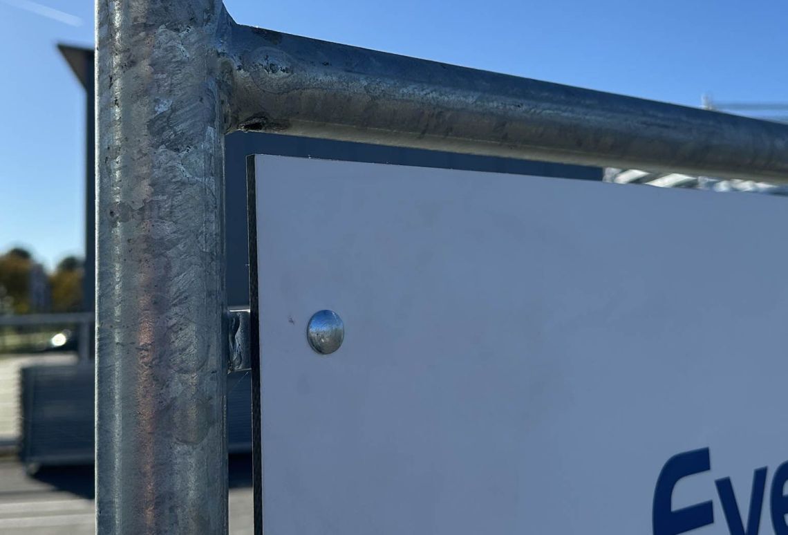 Reclamebord HPL met opdruk