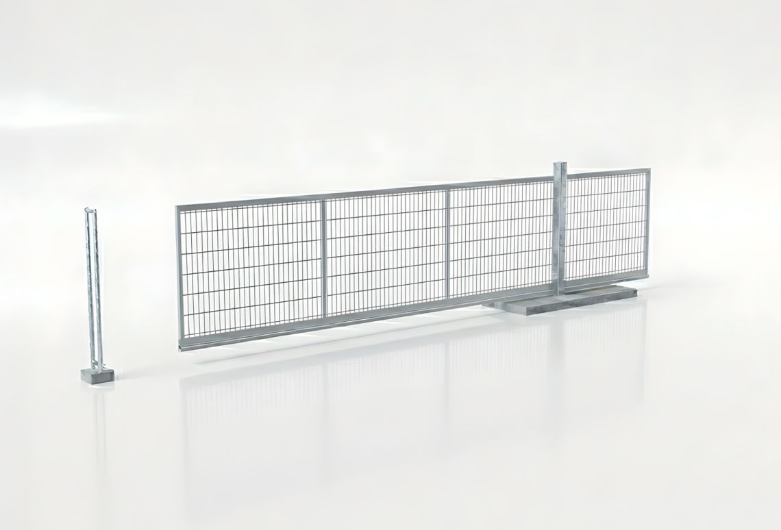 Elektrische schuifpoort 6 meter links