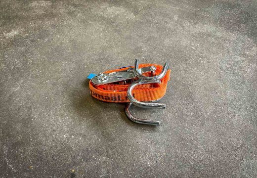 Bagagegordel 25 mm 250 kg - Zwart